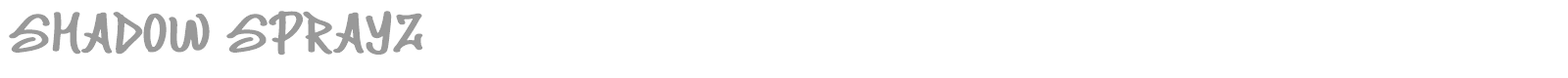Shadow Sprayz font preview